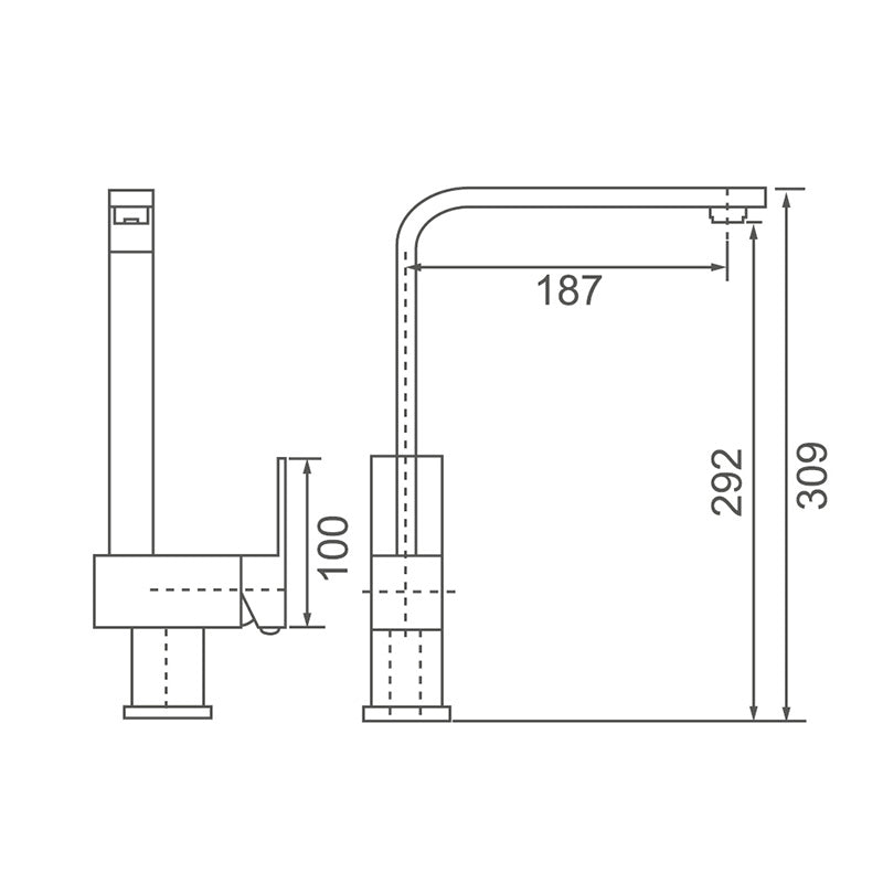 ACQUA Sink Mixer Chrome Finish