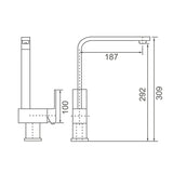 ACQUA Sink Mixer Chrome Finish