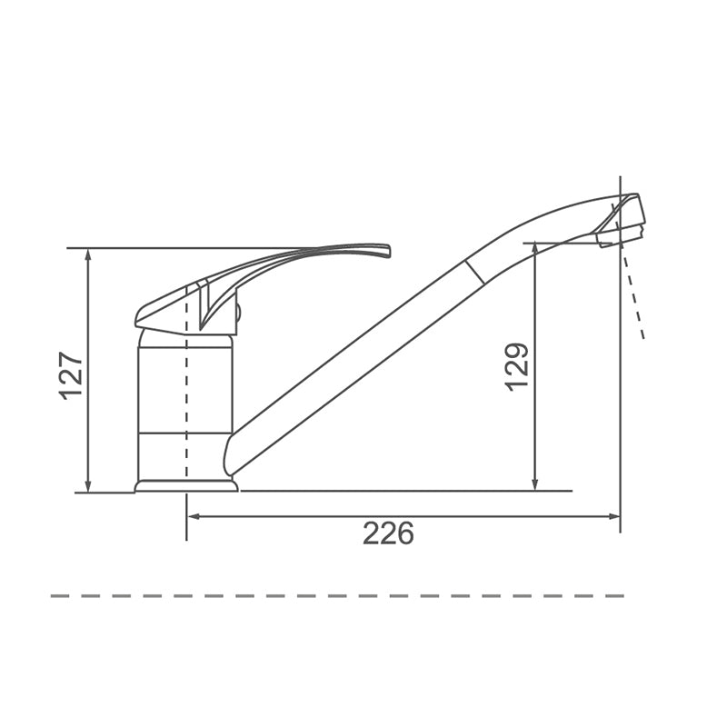 MOBI Kitchen Mixer Chrome Finish