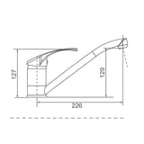 MOBI Kitchen Mixer Chrome Finish