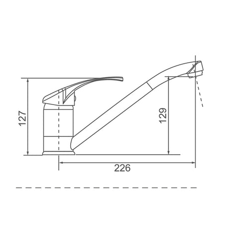 MOBI Kitchen Mixer Chrome Finish
