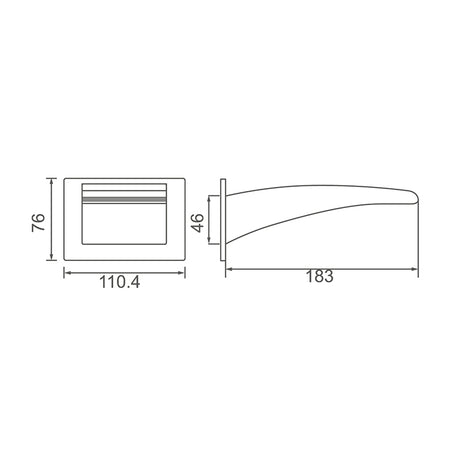 ACQUA BLACK Waterfall Bath Spout in Matte Black