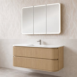 Windsor Series Wall Hung Vanity Coastal Oak 1180x455x540mm Cabinet Only