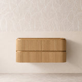 Windsor Series Wall Hung Vanity Coastal Oak 1180x455x540mm Cabinet Only