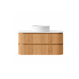 Windsor Series Wall Hung Vanity Rosewood 880x455x540mm With Flat Stone Top