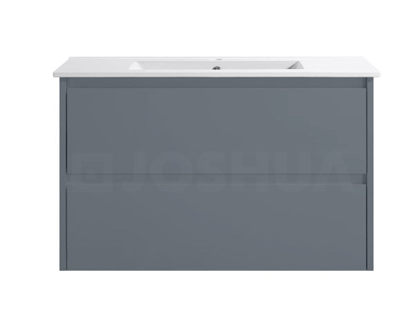 Moddra(Hung) Series Matt Grey Overall 880x455x540mm VANITY SET With Stone Top & Ceramic Undermount Basin