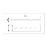 Esperia Chrome Towel Shelf