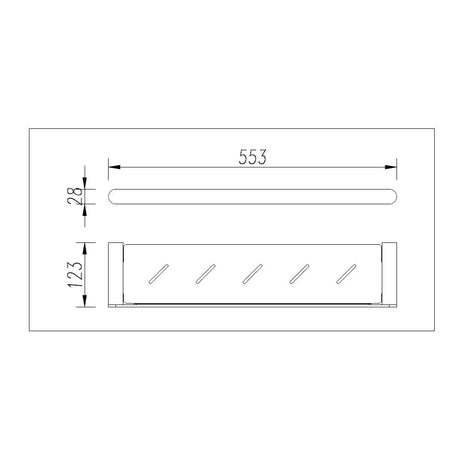 Esperia Chrome Towel Shelf