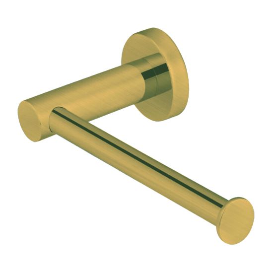 Pentro Brushed Yellow Gold Toilet Roll Holder