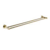 Pentro Brushed Yellow Gold Double Towel Rail 790mm(Cuttable)