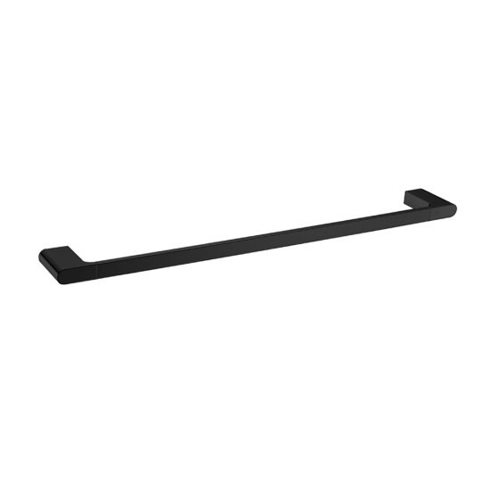 Persano Matte Black Zinc Alloy 800mm Single Towel Rail