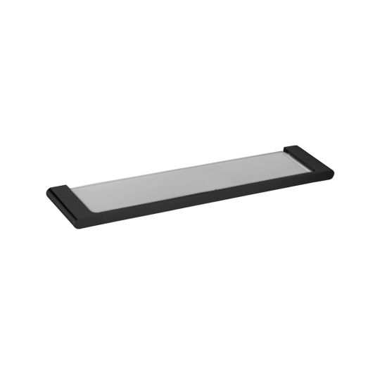 Persano Matte Black Zinc Alloy Towel Shelf