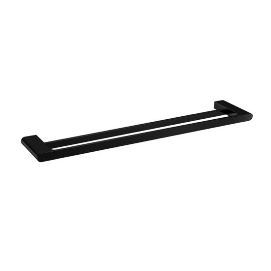 Persano Matte Black Zinc Alloy 800mm Double Towel Rail