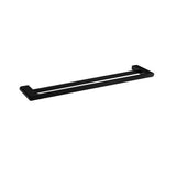 Persano Matte Black Zinc Alloy 600mm Double Towel Rail