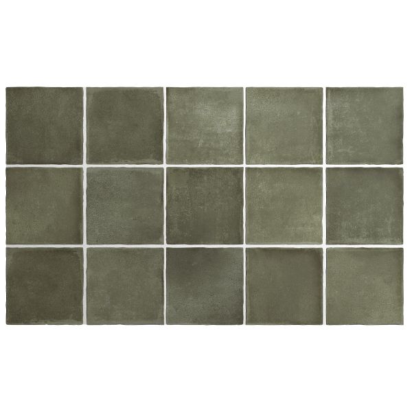 Argile Khaki Matt Subway 100x100mm