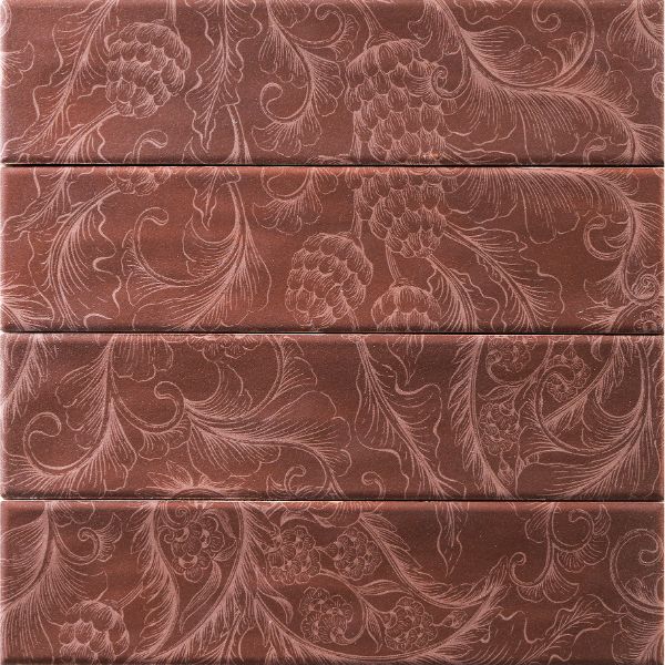 Aurea Gold Rose Flos Matt Feature Subway 75x300mm