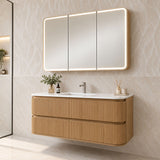 LED Austin Shaving Cabinet Rosewood 1200x750x145mm