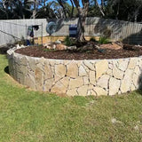 Travertine Beige Tumbled And Unfilled Crazy Paving 20mm