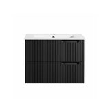 Elena Series Wall Hung Matt Black 580x455x540mm CABINET ONLY