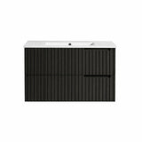 Elena Series Wall Hung Matt Black 880x455x540mm CABINET ONLY