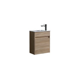 Blair Series Slimline Wall Hung Natural Timber 453x247x540mm CABINET ONLY