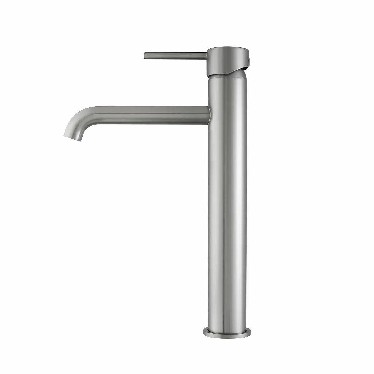 LUCID PIN Series Round Brushed Nickel Tall Basin Mixer