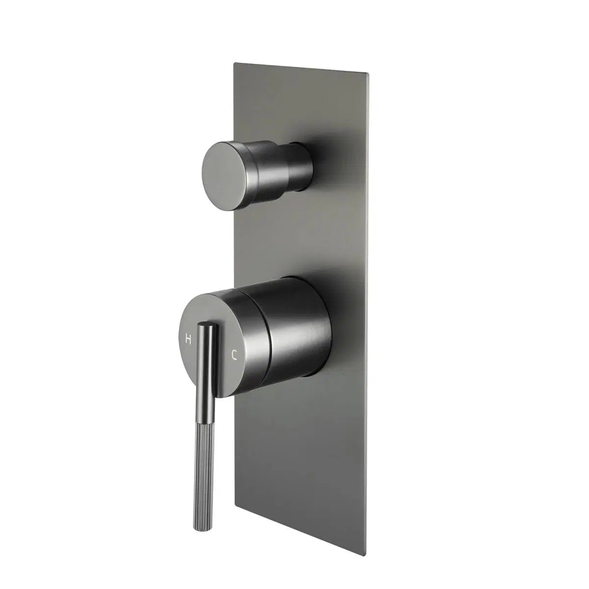 CADDENCE Series Brushed Gun Metal Grey Wall Mixer with Diverter