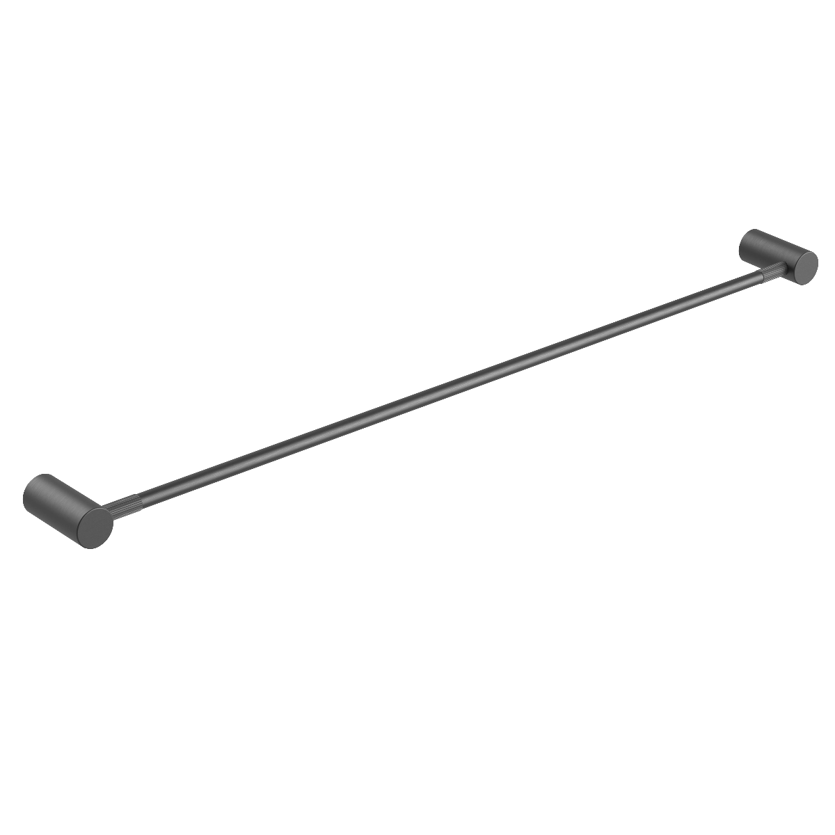 CADDENCE Series Brushed Gun Metal Grey Single Towel Rail 800mm