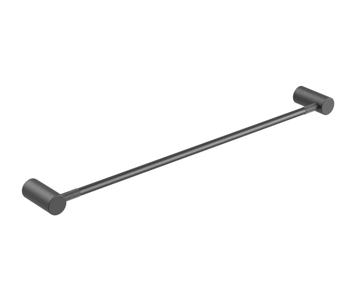 CADDENCE Series Brushed Gun Metal Grey Single Towel Rail 600mm