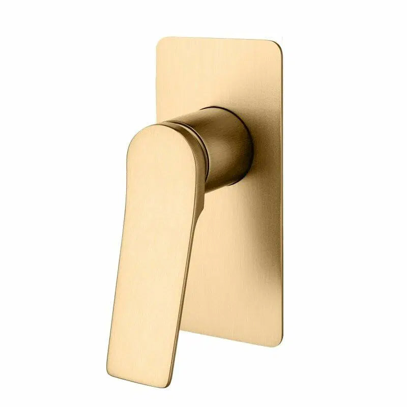 RUSHY Series Square Brushed Brass Wall Mixer(color up)