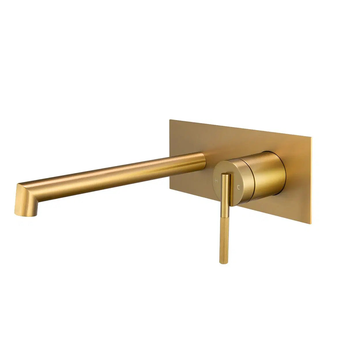 CADDENCE Series Brushed Yellow Gold Wall Mixer with Spout