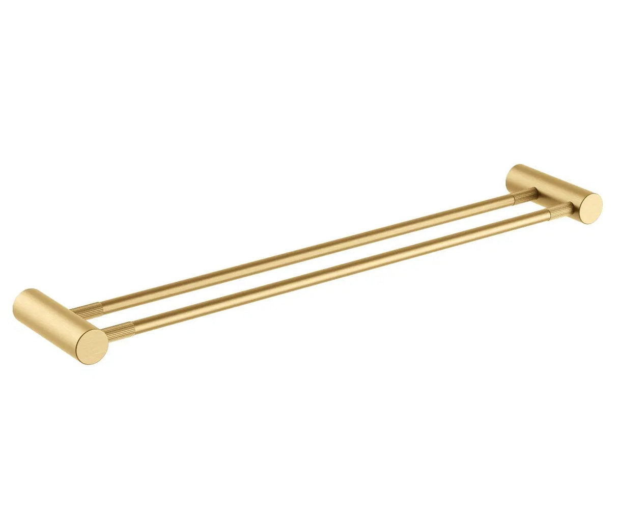 CADDENCE Series Brushed Gun Yellow Gold Double Towel Rail 600mm