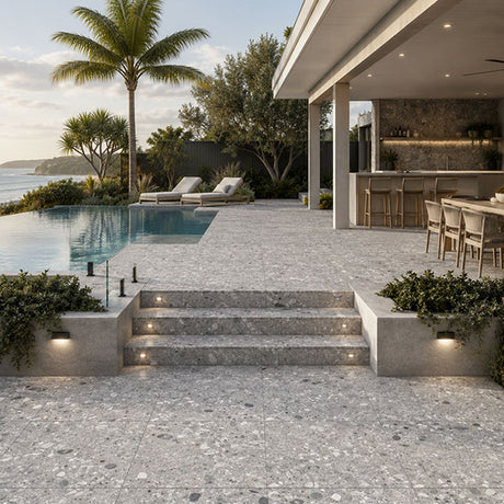 Entiva Ceppo Stone Medium Grey Lastra 20mm Porcelain Paver 600x600mm