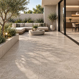 Travertine Cross Cut Sand Matt (In&Out) 600x600