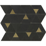 DECO PYRAMID NERO MARQUINA HONED 327X292