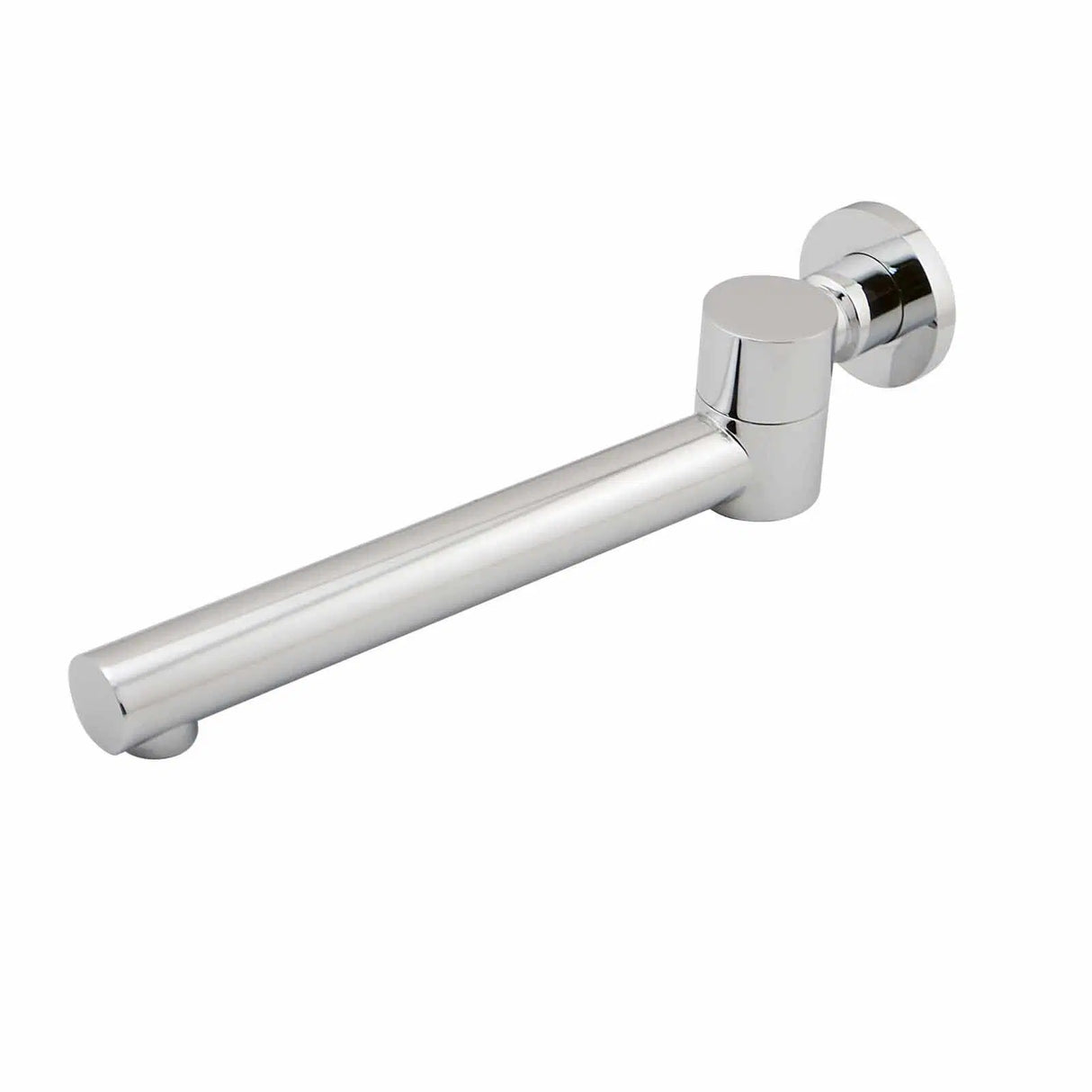 LUCID Round Chrome Bathtub/Basin Swivel Wall Spout