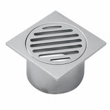 Square Waste 75mm/3" D45mm Chrome 85x85mm