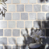 Marble Frozen Blue Sandblasted Cobbles 100x100x20mm