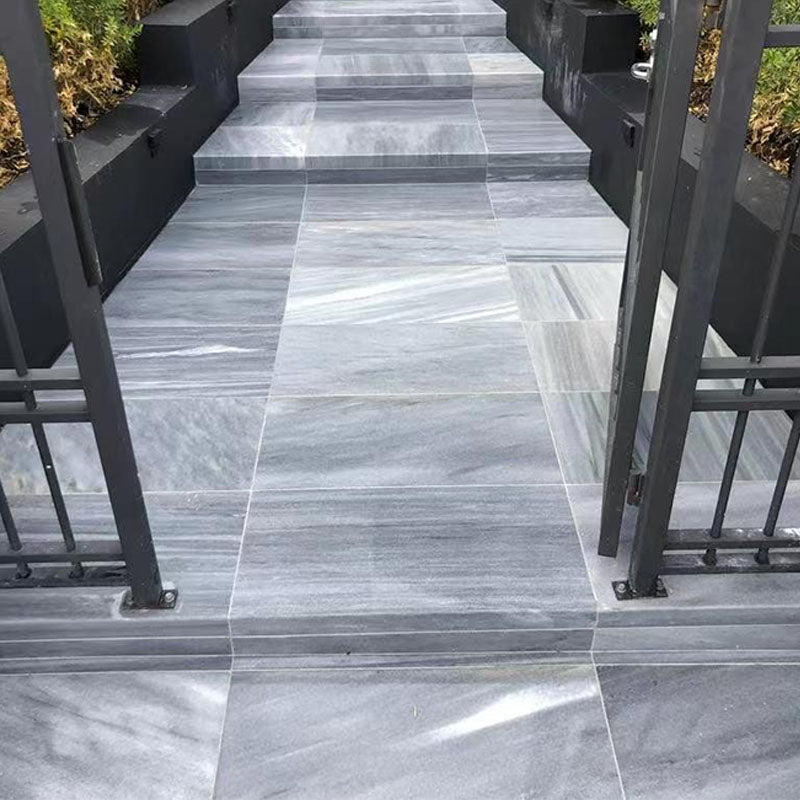 Marble Frozen Blue Sandblasted Paving 800x400x20mm