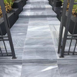 Marble Frozen Blue Sandblasted Paving 800x400x20mm