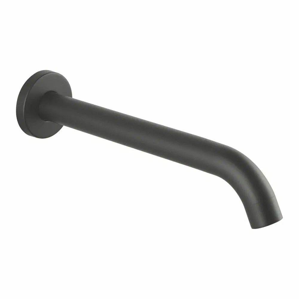 LUCID PIN Series Round Gun Metal Bathtub/Basin Wall Spout