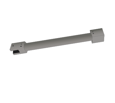 VERTICAL SUPPORT ARM GUNMETAL GREY CUT TO REQUIRED SIZE 600mm long