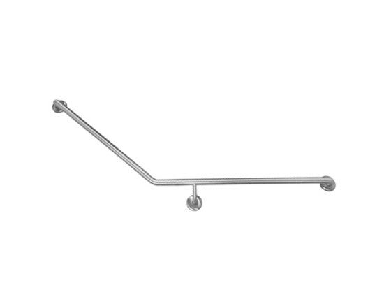 MOBI CARE Disabled Curved Grab Rail in Stainless Steel - LH Facing Toi ...