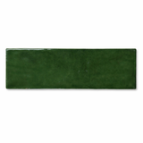 Lunar Gloss Porcelain Subway Tiles (Kiln variation) Green 75x230mm