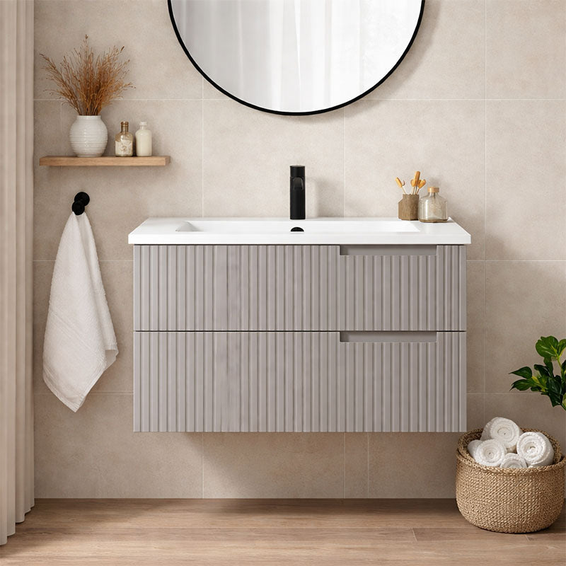 Elena Series Wall Hung Urban Grey 580x455x540mm CABINET ONLY