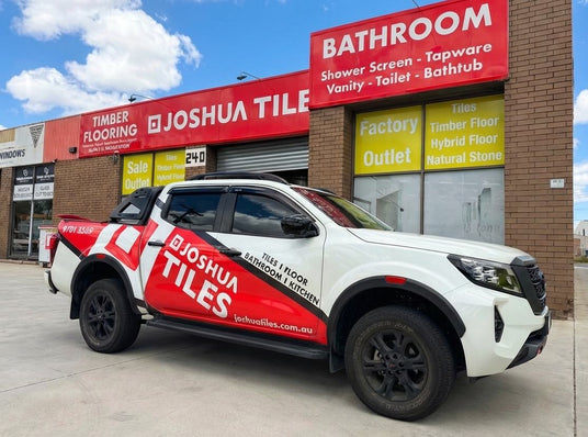 joshua tiles melbourne showroom front ute