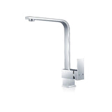 Square Kitchen Sink Mixer Tap Chrome