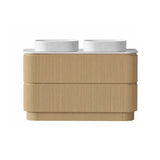 Kingsley Series Free Standing Vanity Coastal Oak Double Bowl 1480x455x855mm Cabinet Only