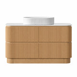 Kingsley Series Free Standing Vanity Rosewood Single Bowl 1480x455x855mm With Stone Top & Undermount Basin