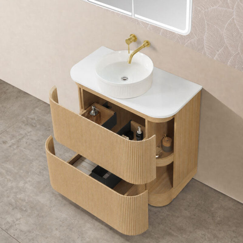 Kingsley Series Free Standing Vanity Costal Oak 880x455x855mm Cabinet Only